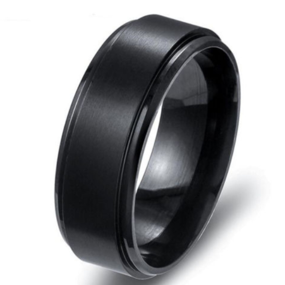sz 12 men's - black ring band   ...r32